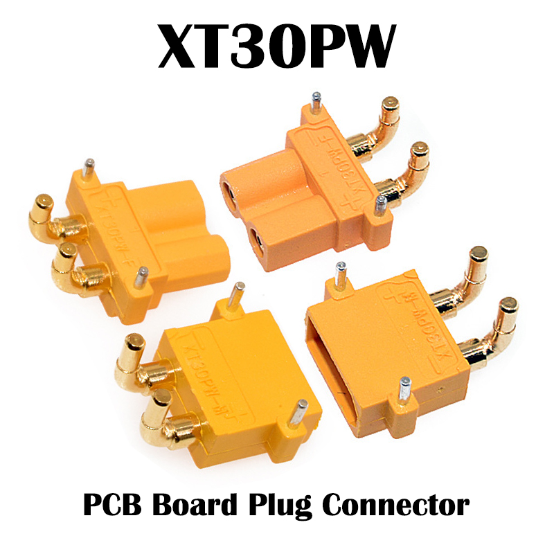 Drone Battery Connector - AMASS XT30PW XT30 Serie Vergoldeter 2-Pin-Winkelstecker