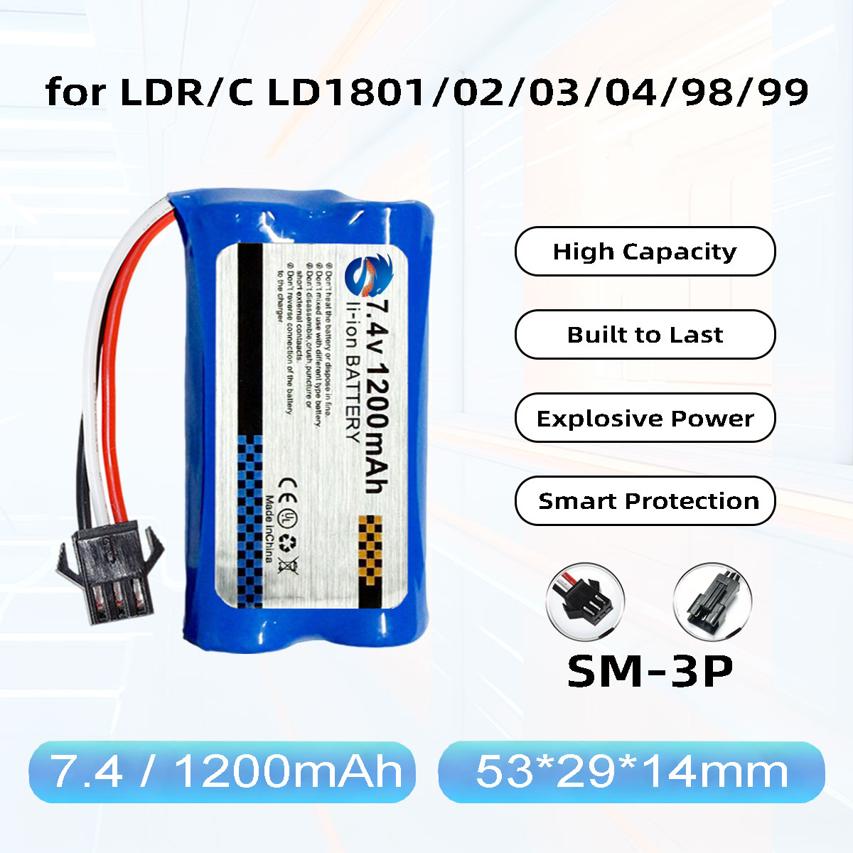 Drone Battery Li-Ion - Skymaker 2S Li-Ion Akku 7,4V 1200mAh