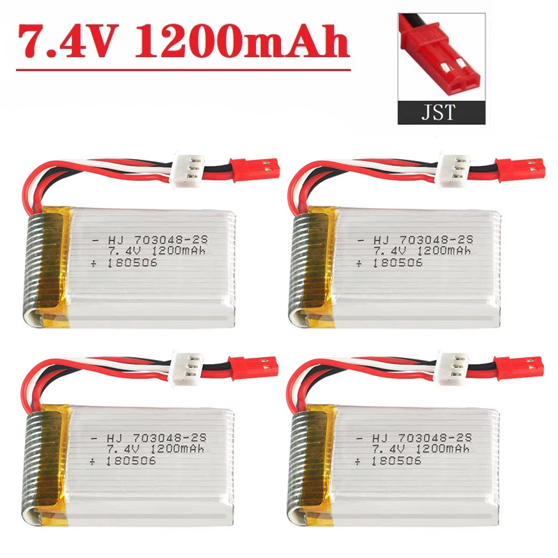 Drone Battery Li-Ion - Lipo-Akku 2S 7,4 V 1200 mAh