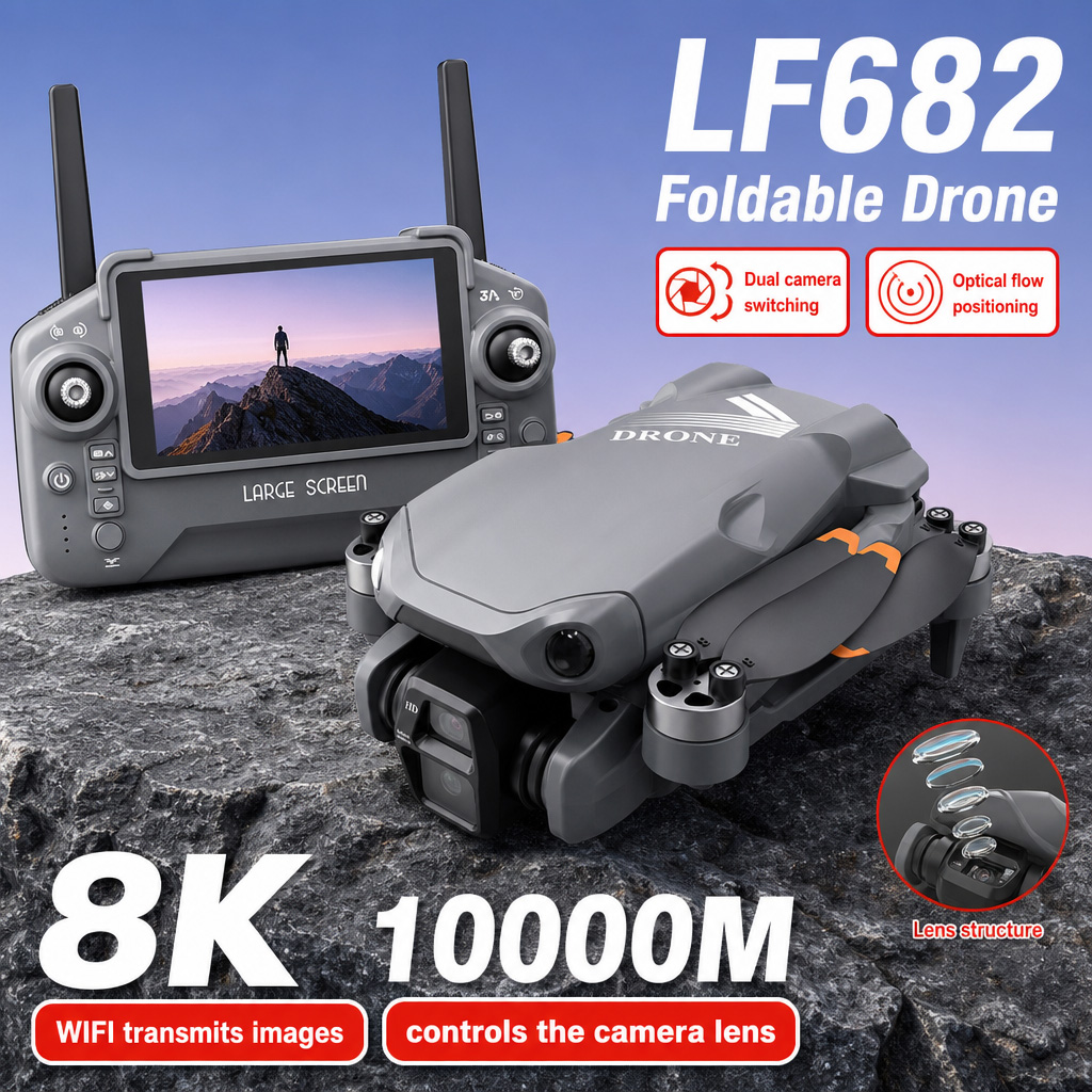 Drone Battery Case - Luftbild-Drohne LF682 mit 8K HD Dual-Kameras,