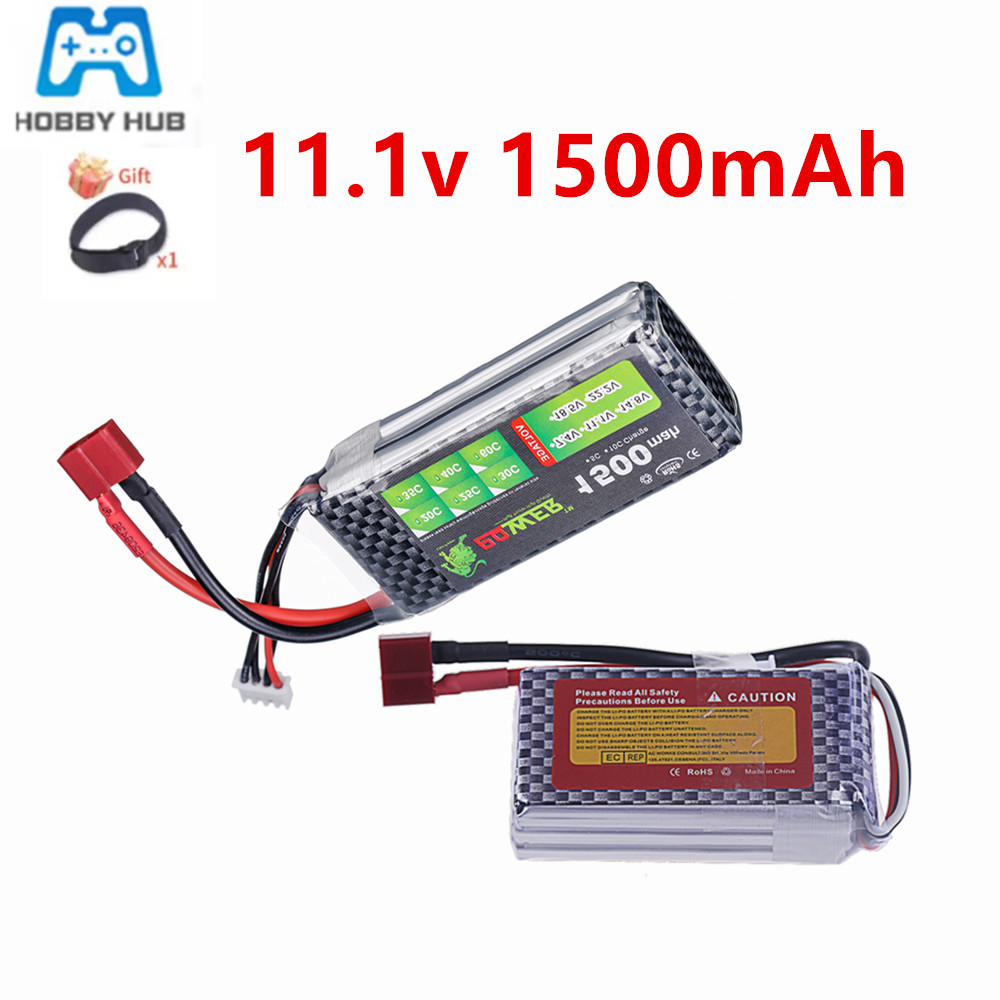 Drone Battery 3S - Hochleistungs-40C-60C 3S Lipo-Akku 11,1 V 1500