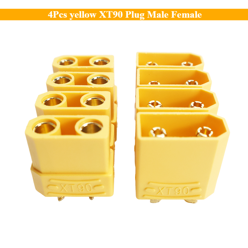Drone Battery Connector - 4 Stücke Gelb XT90 Stecker Männlich