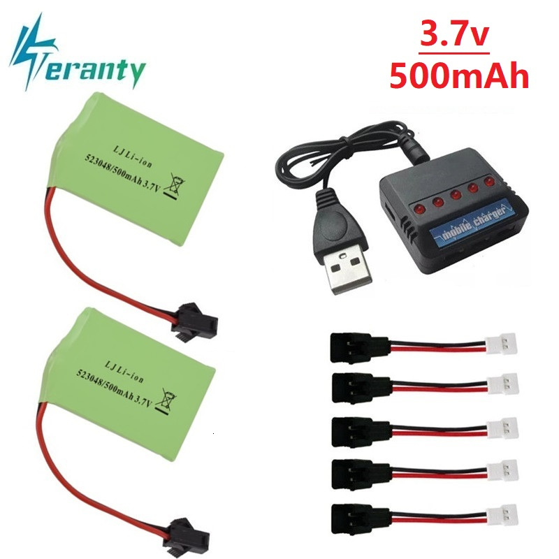 Drone Battery Li-Ion - 3,7V 500mAh 523048 Li-Ionen-Akku + Ladegerät