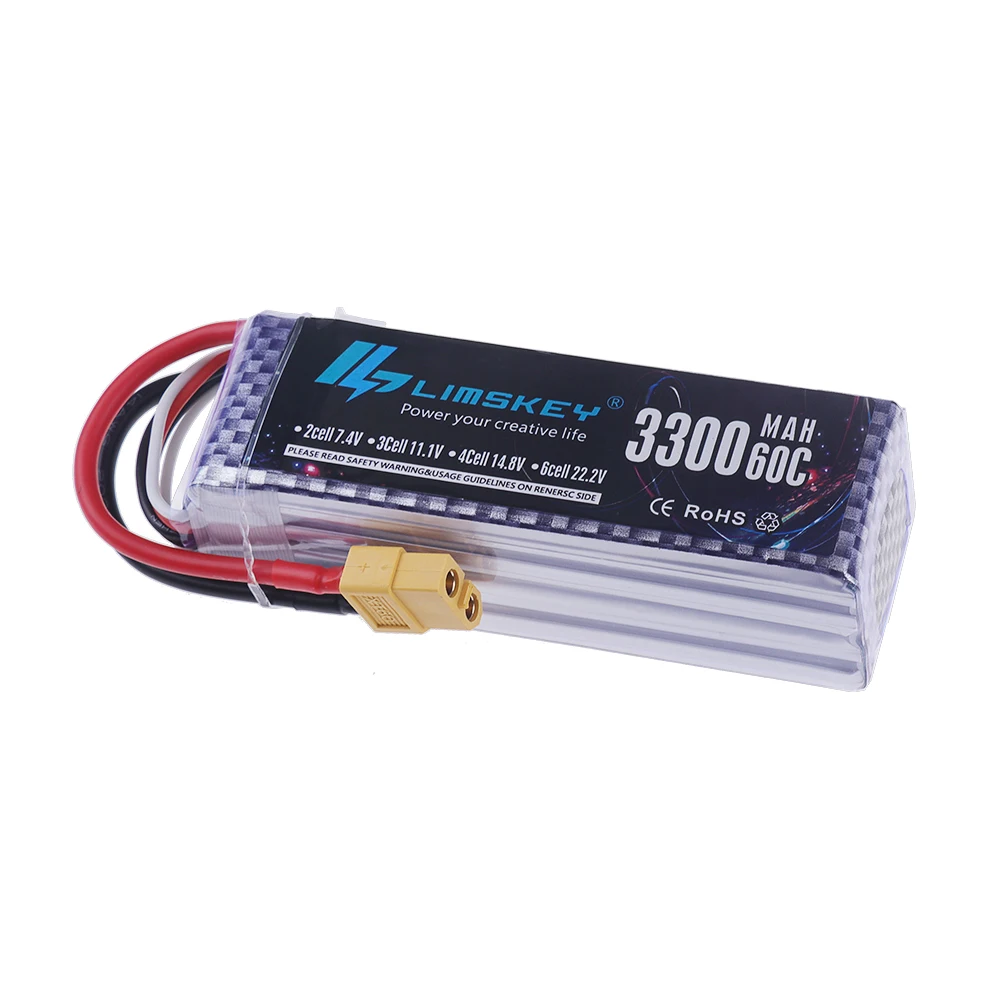 4S LiPo Akku 14,8V 3300mAh 60C – Drone Battery 4S Bewertung und Preis