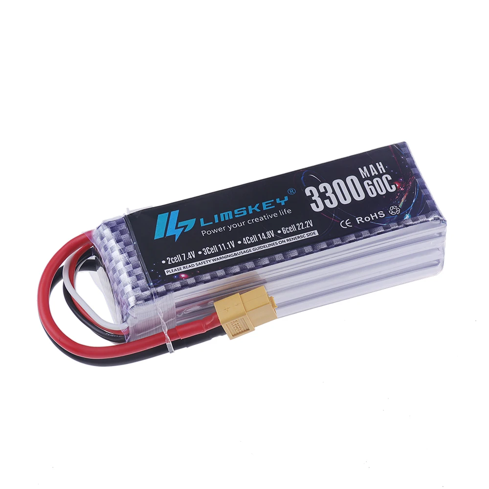 4S LiPo Akku 14,8V 3300mAh 60C – Drone Battery 4S Bewertung und Preis