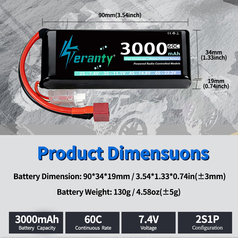 TERANTY 2S 3000mAh Lipo-Akku 7 – Drone Battery Lipo Bewertung und Preis