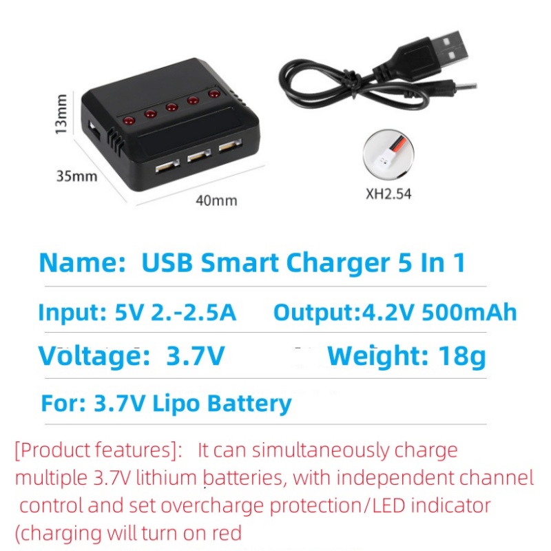 Syma X5HW X5HC X5C X5SW 3,7 V  – Drone Battery Balance Charger Bewertung und Preis