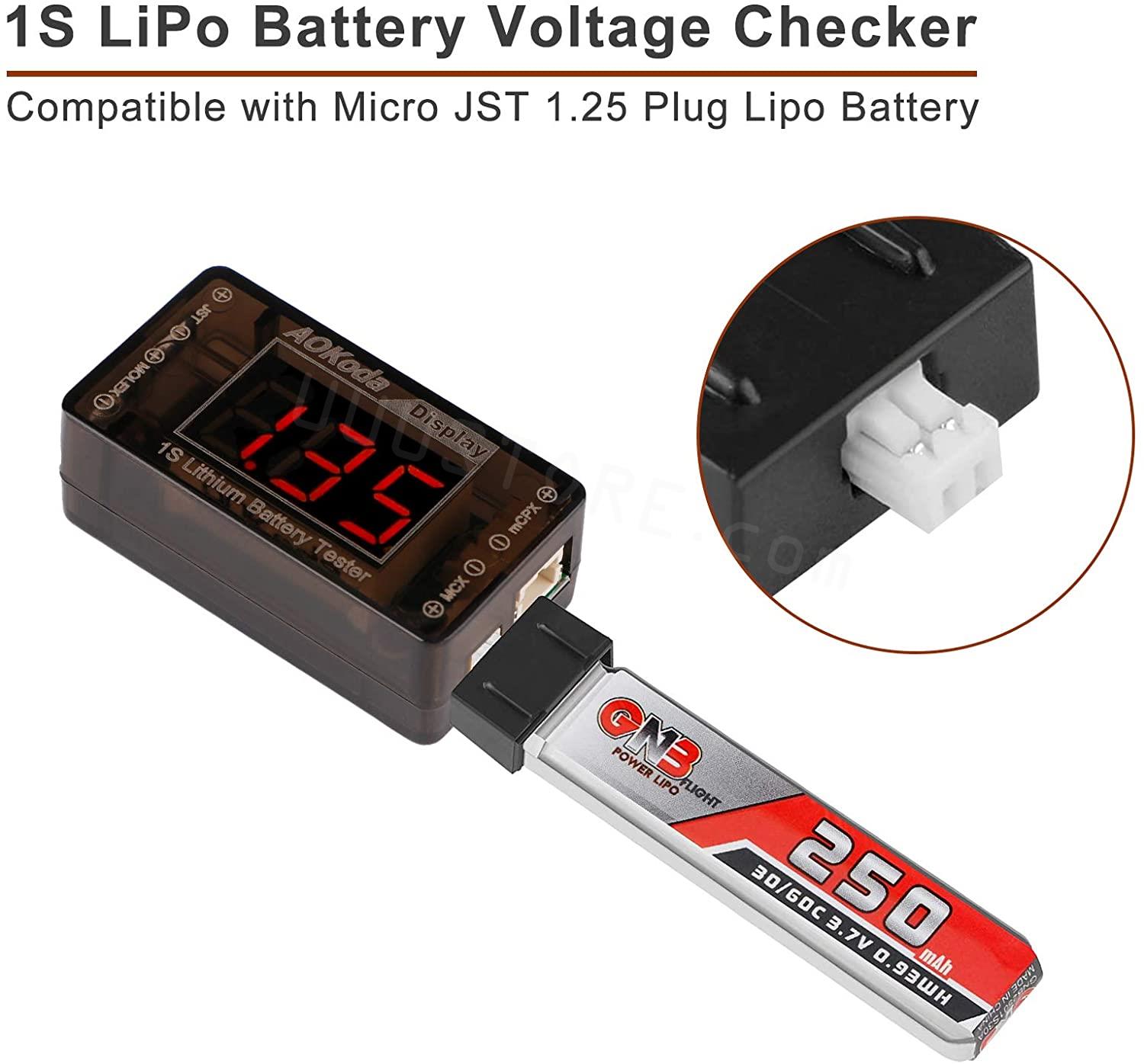 AOKoda AOK-041 1S LiPo Batteri – Drone Battery Voltage Checker Bewertung und Preis