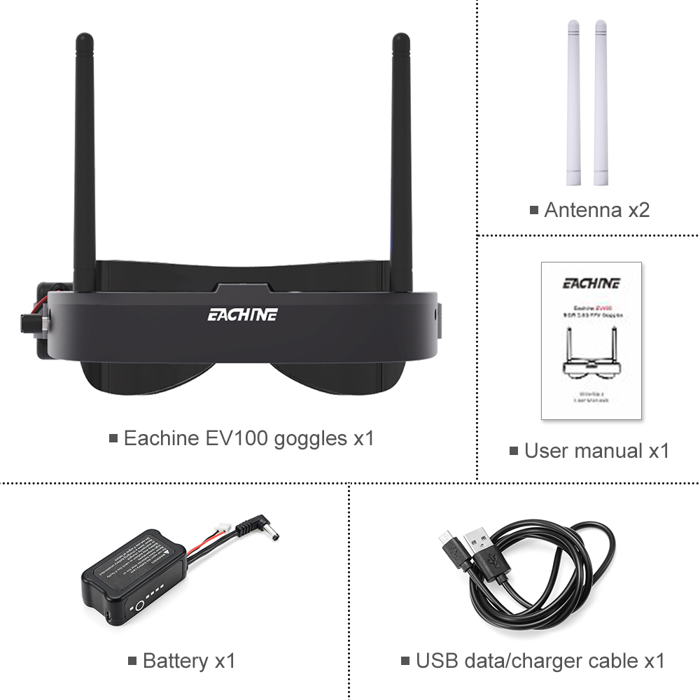 Eachine EV100 720*540 5,8G 72C – Drone Battery Case Bewertung und Preis