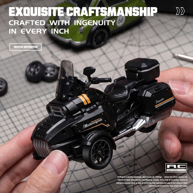1:43 RC Drift Dreirad-Motorrad – Drone Battery Alarm Bewertung und Preis