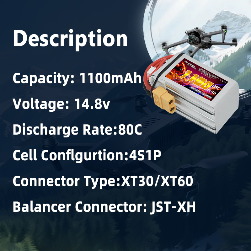 TERANTY 4S 1100mAh 80C/160C Li – Drone Battery 4S Bewertung und Preis