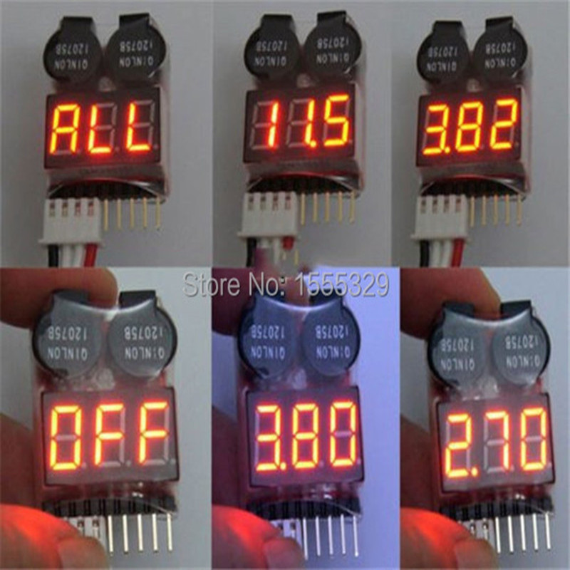 2Pcs 1S-8S LiPo Batterie Spann – Drone Battery Voltage Checker Bewertung und Preis