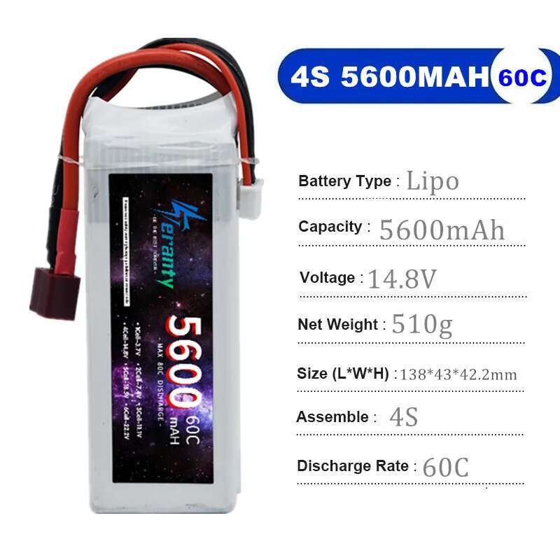 TERANTY 5600MAH 60C 2S 3S 4S 6 – Drone Battery 4S Bewertung und Preis