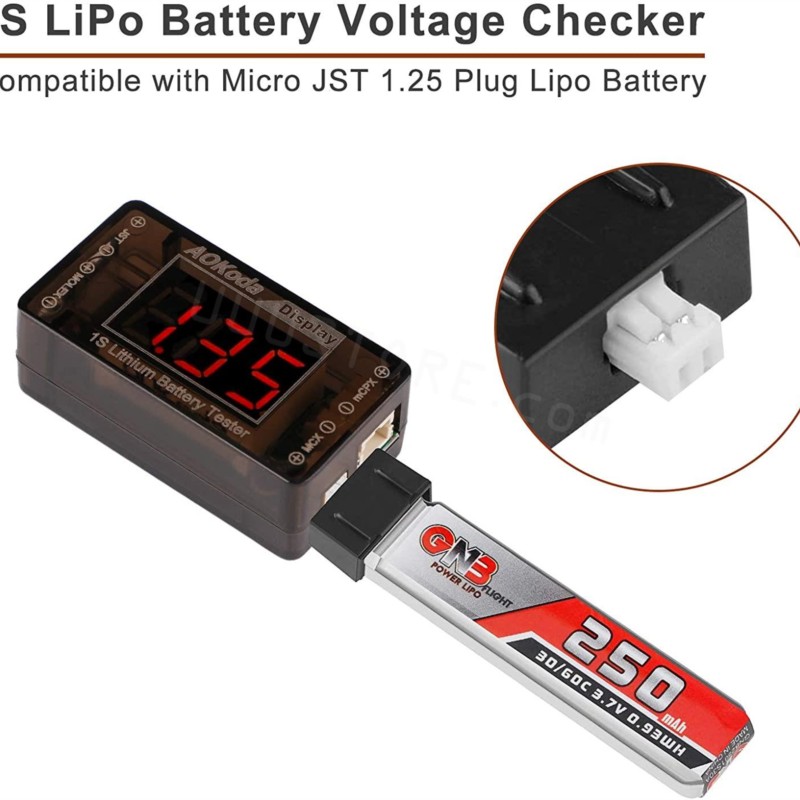 AOKoda AOK-041 1S LiPo Batteri – Drone Battery Voltage Checker Bewertung und Preis